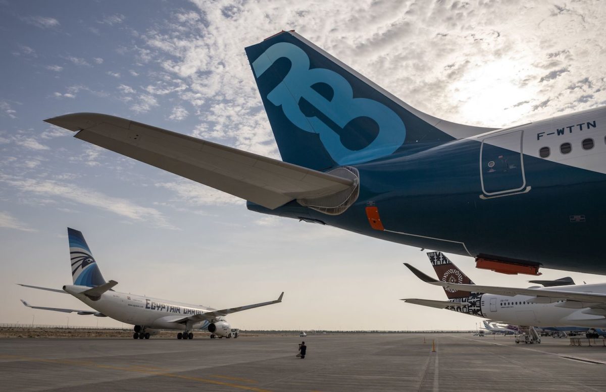 Airbus aircraft at the Dubai Airshow