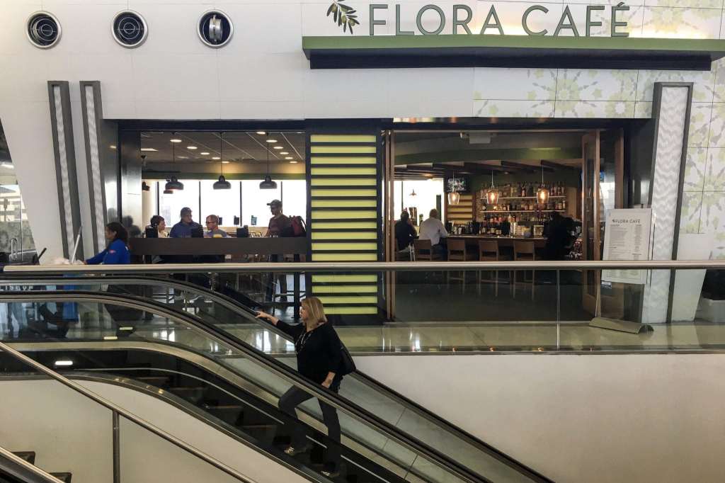 Passengers at Newark Airport