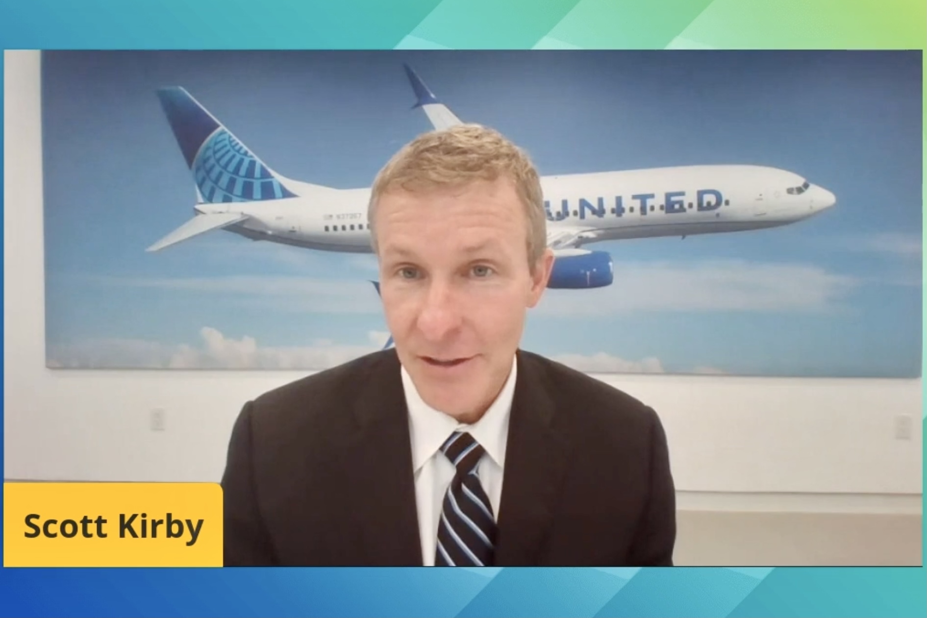 United CEO Scott Kirby speaking
