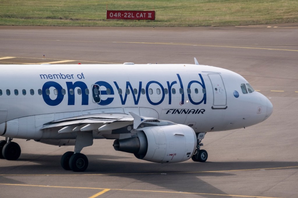 the front end of a plane pointing from left to right.