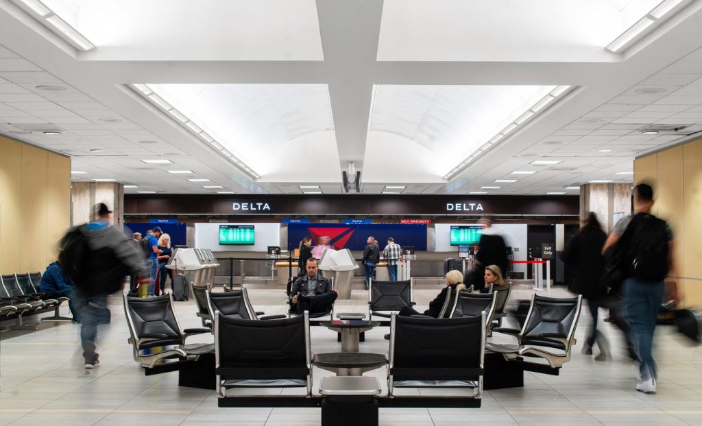 A file image of the ticketing counter at Tampa International Airport.