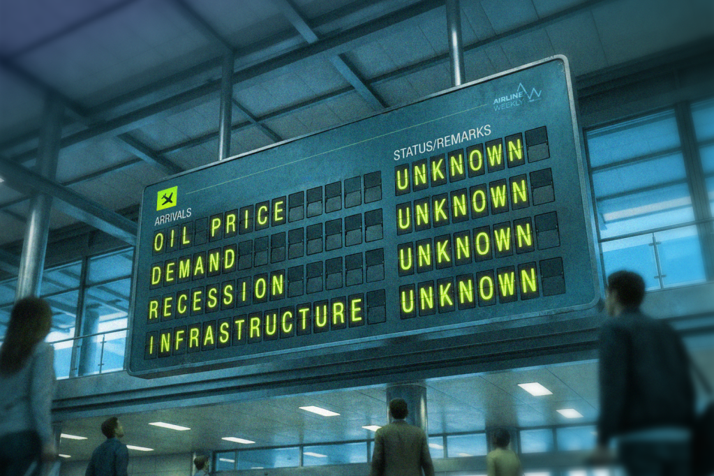 An illustration showing an airport departure board.
