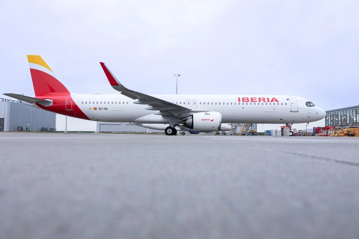 The first Airbus A321XLR for Iberia.